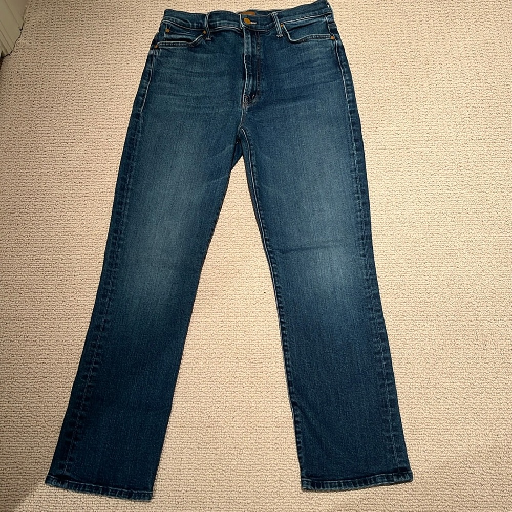 MOTHER jeans, The Swooner Rascal ankle in Until Next Time color.